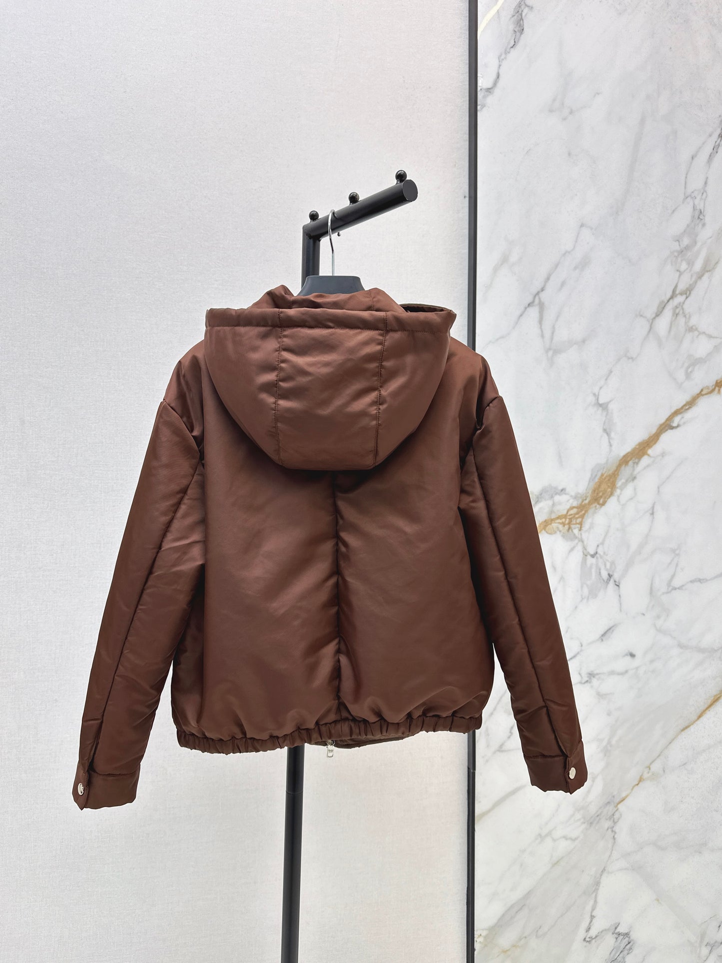 Hooded cotton jacket