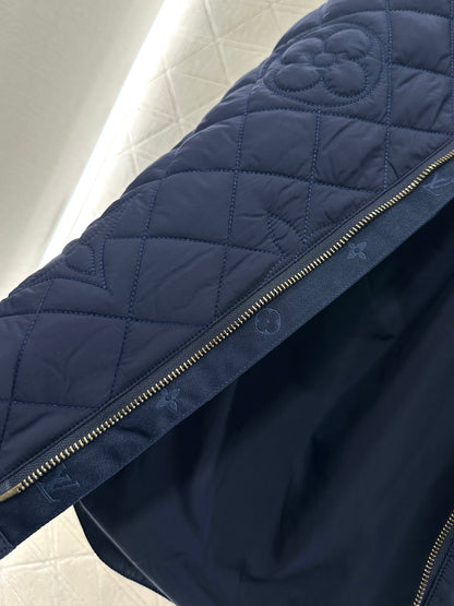 Collar embossed cotton jacket