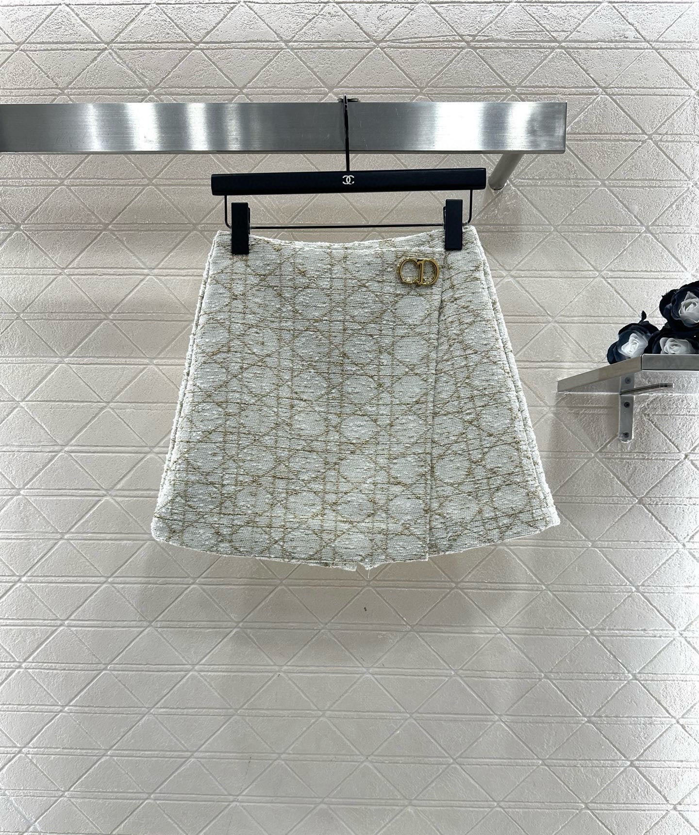 Tengge patterned jacquard skirt pants