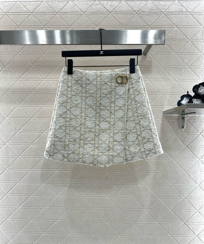 Tengge patterned jacquard skirt pants