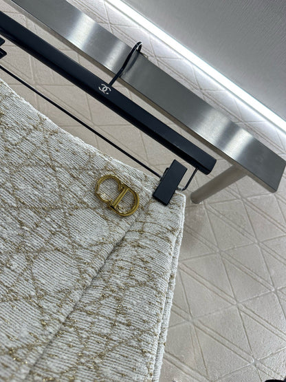 Tengge patterned jacquard skirt pants