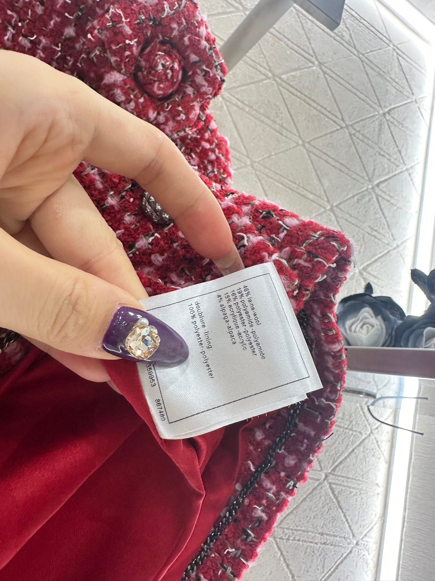 Camellia flower brooch woven outer jacket