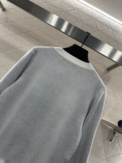 Jacquard letter knitted cardigan