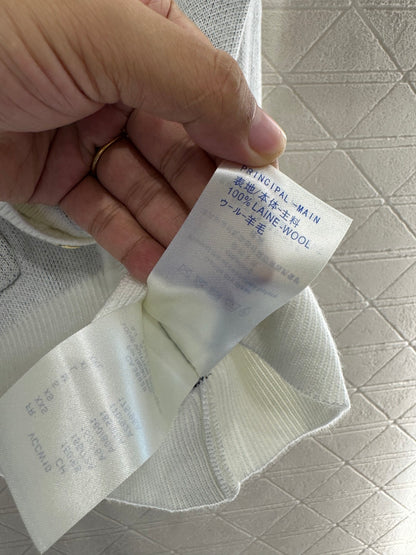 Jacquard letter knitted cardigan