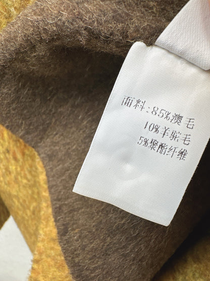 Down lined double-sided cashmere coat