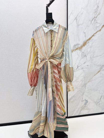 Holiday style printed dress