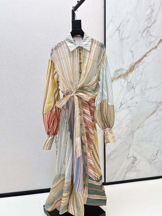 Holiday style printed dress