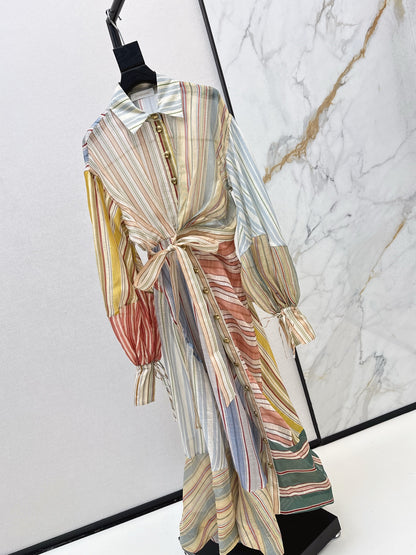 Holiday style printed dress