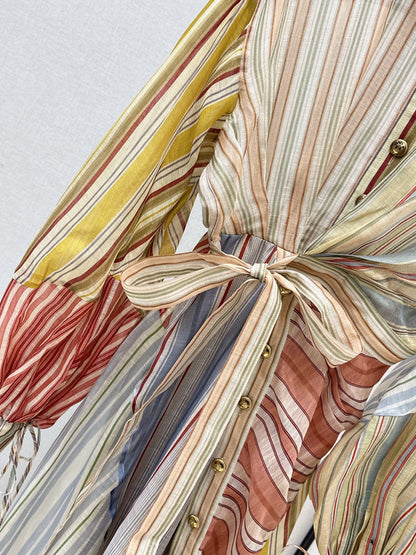 Holiday style printed dress