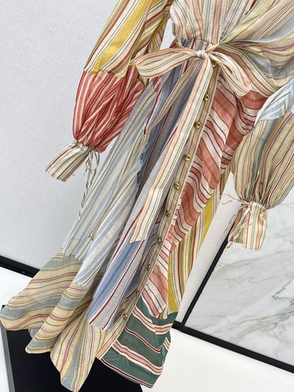 Holiday style printed dress