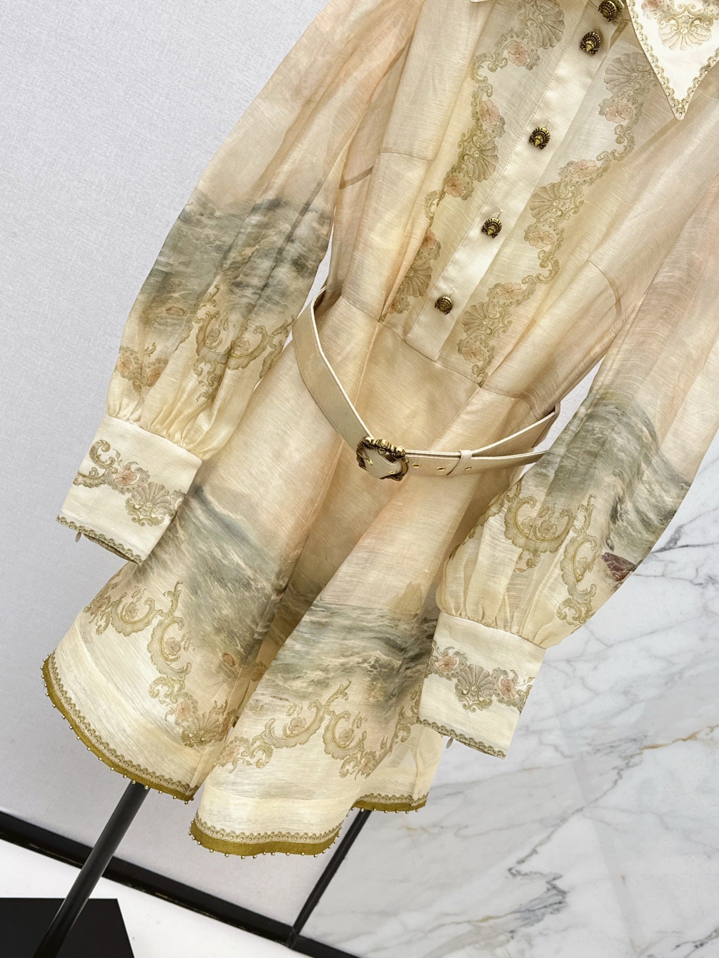 Holiday style printed dress