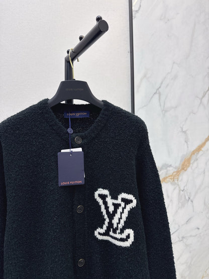 Flower jacquard cardigan