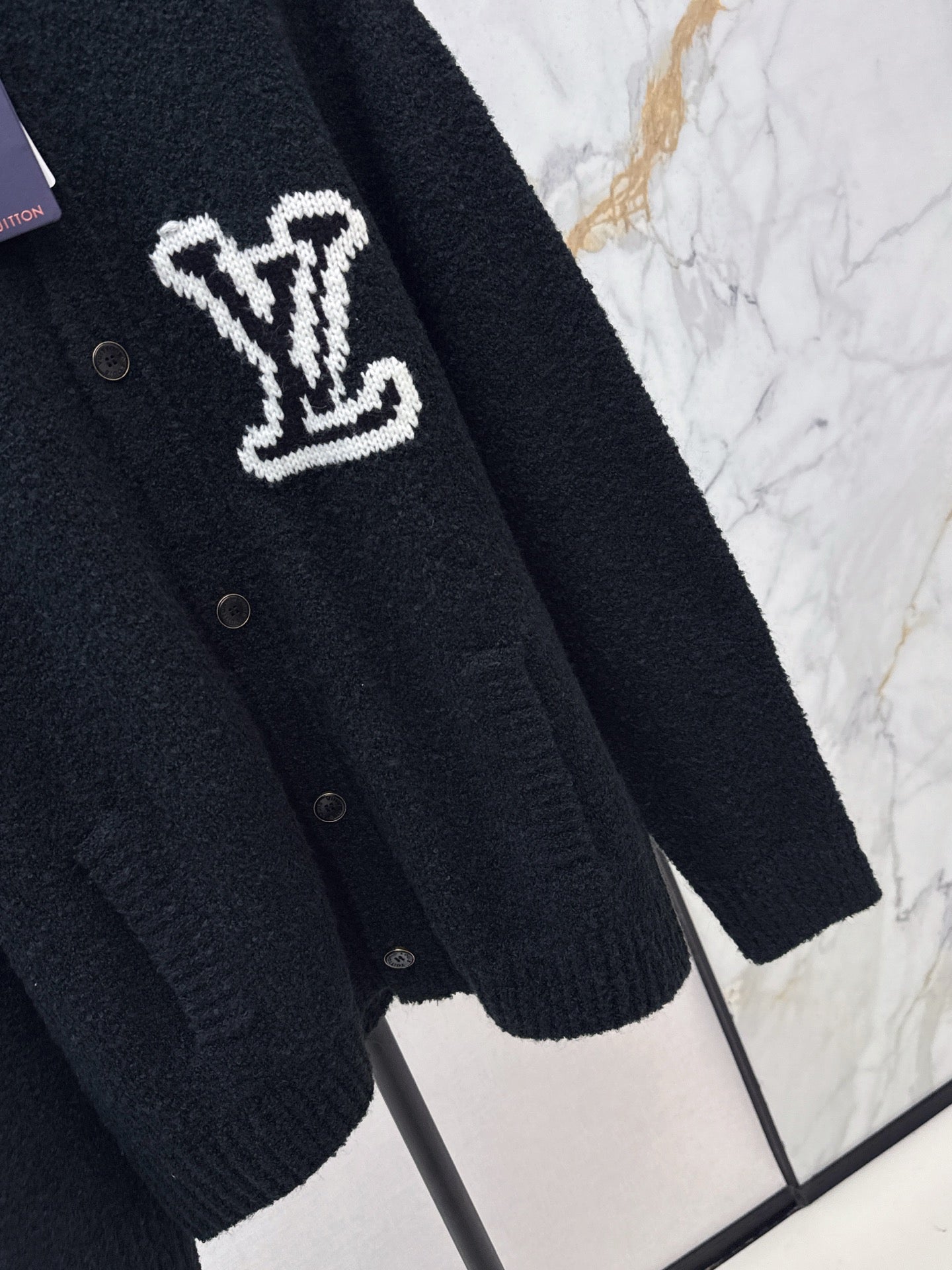 Flower jacquard cardigan