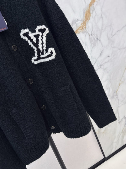 Flower jacquard cardigan