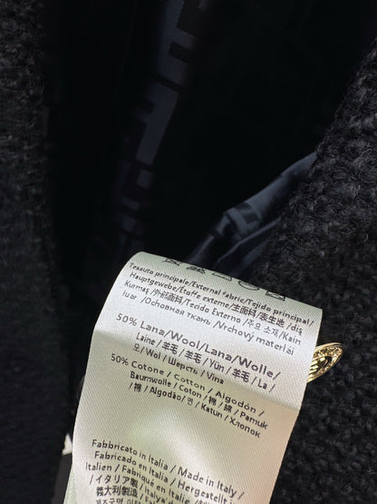 Collar and patchwork pocket suit jacket