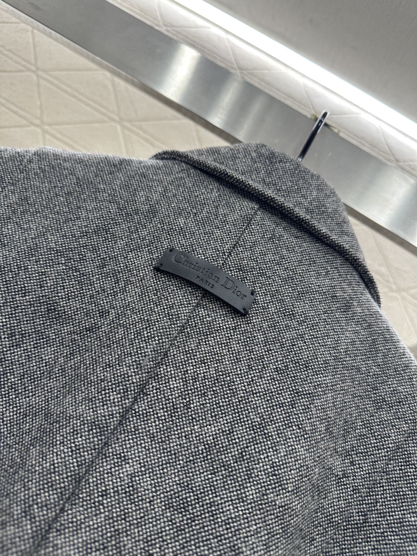 Flip collar double breasted woolen coat