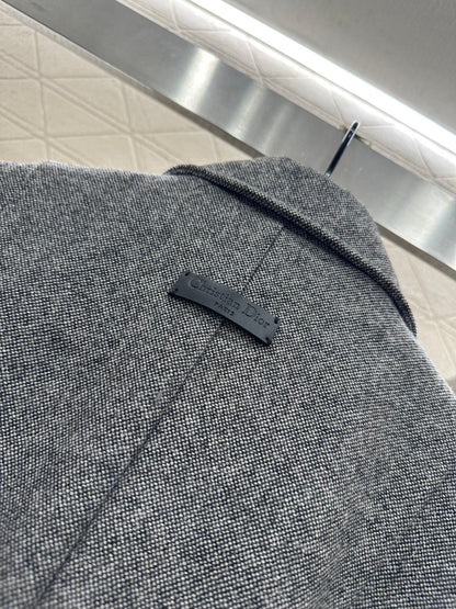 Flip collar double breasted woolen coat