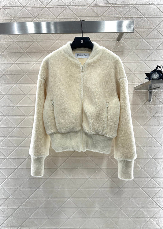 Baseball Thread Teddy Lamb Coat