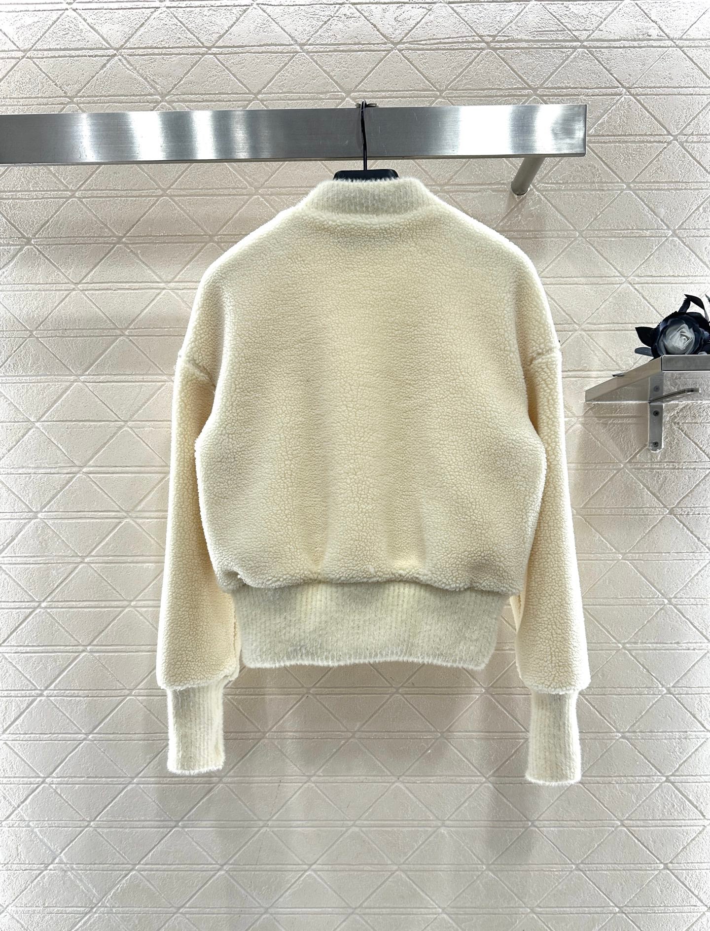 Baseball Thread Teddy Lamb Coat