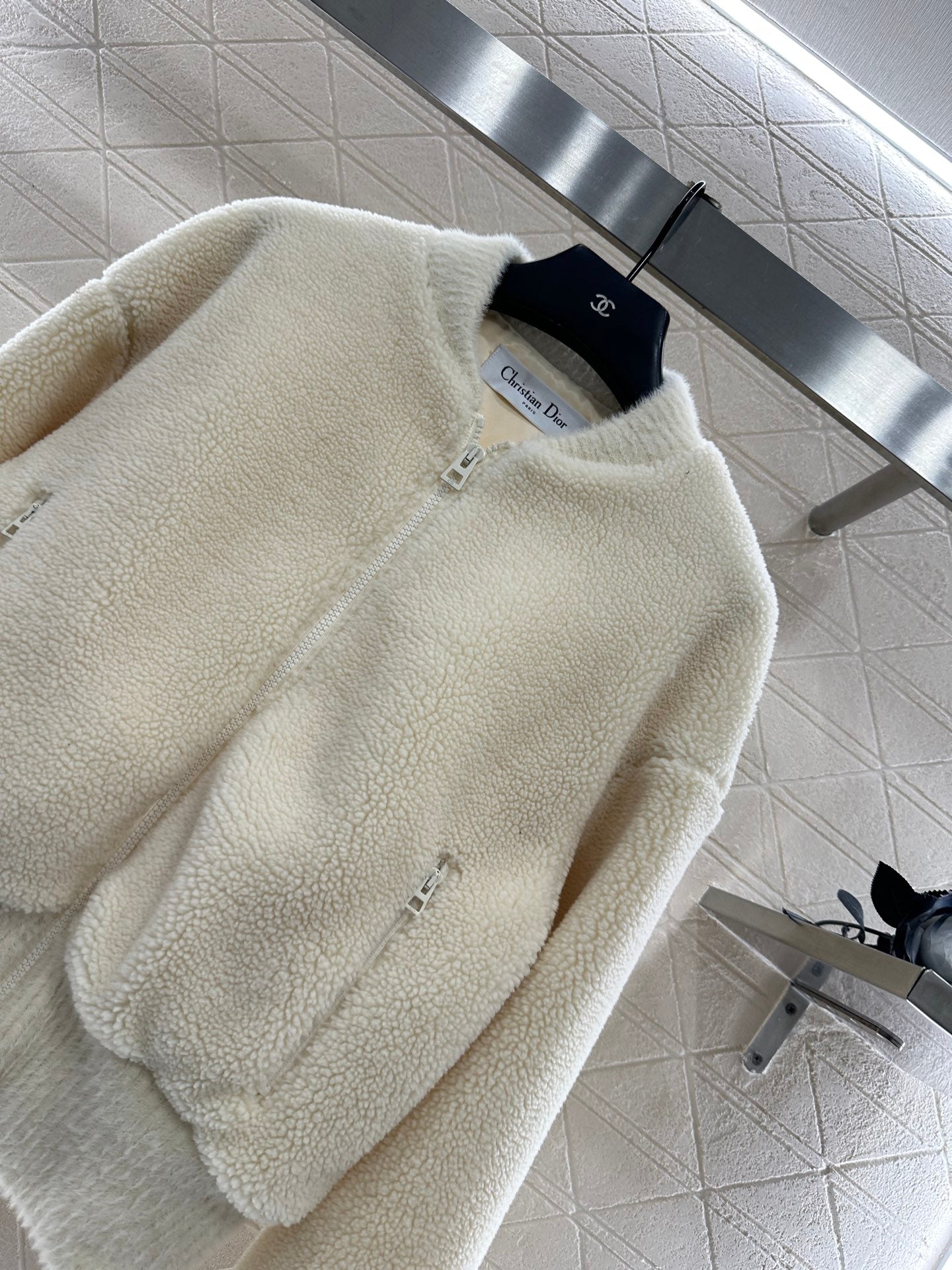 Baseball Thread Teddy Lamb Coat