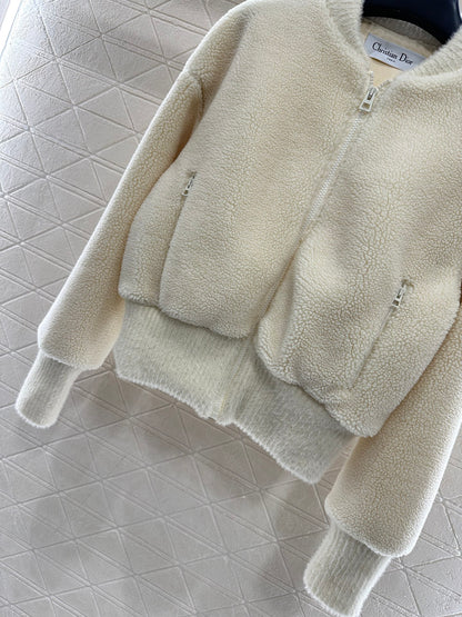 Baseball Thread Teddy Lamb Coat