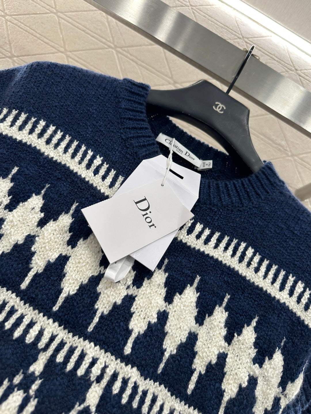 Jacquard knitted vest