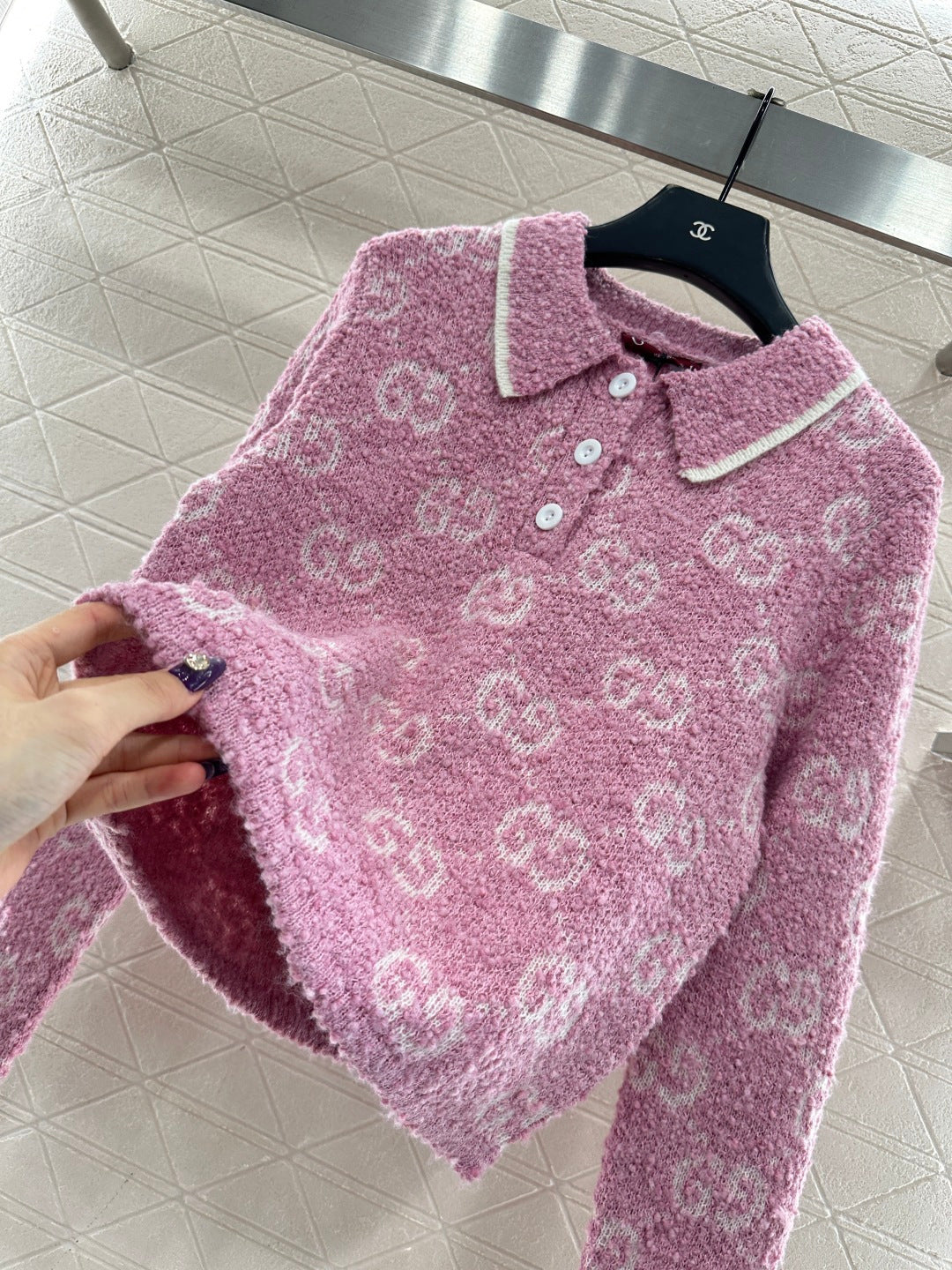 Jacquard Knitted Top