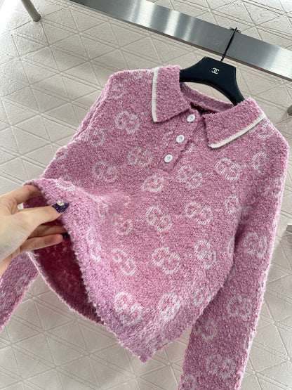 Jacquard Knitted Top