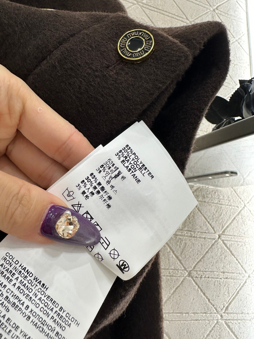 Stand up collar jacket and pants set