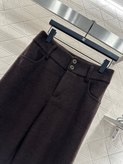 Stand up collar jacket and pants set