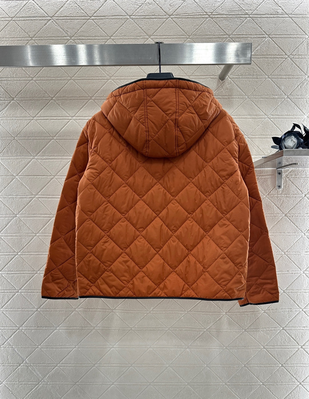 Collar pocket hooded cotton jacket