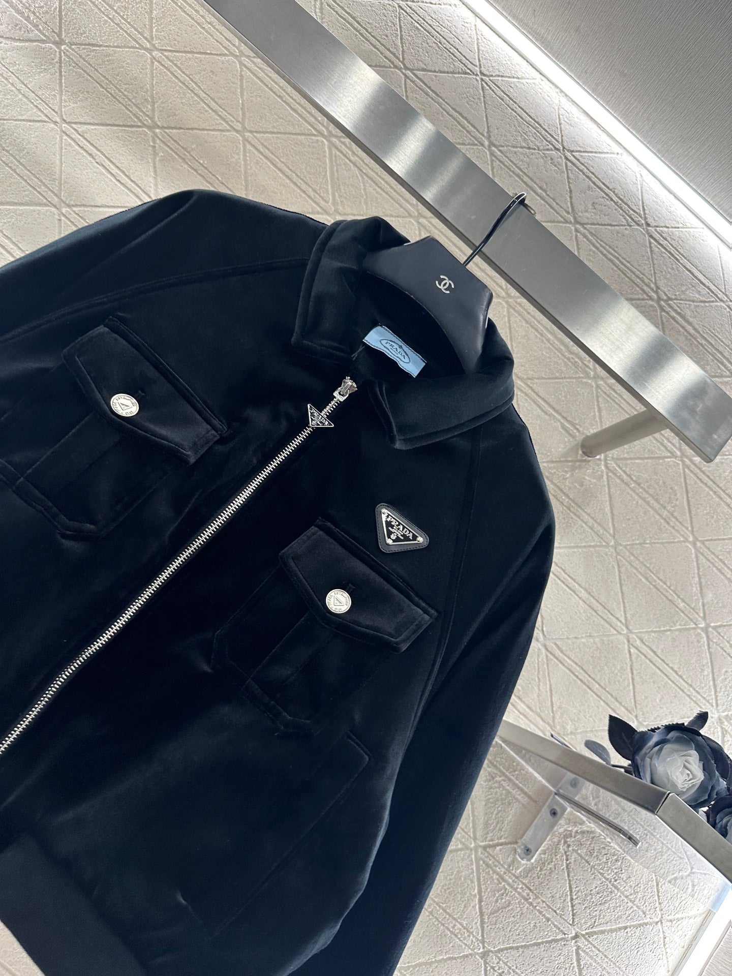 Flip Short Zipper Cotton Jacket