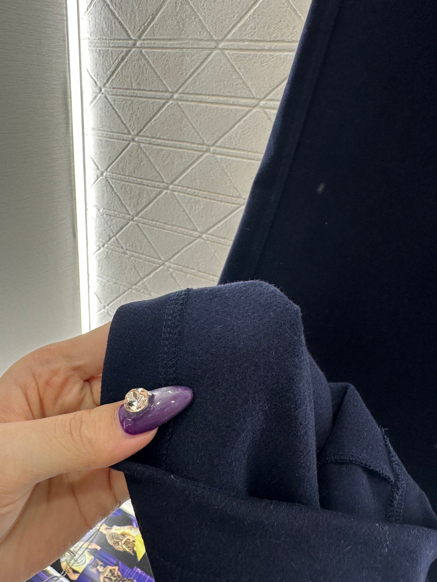 Side waistband straight leg pants