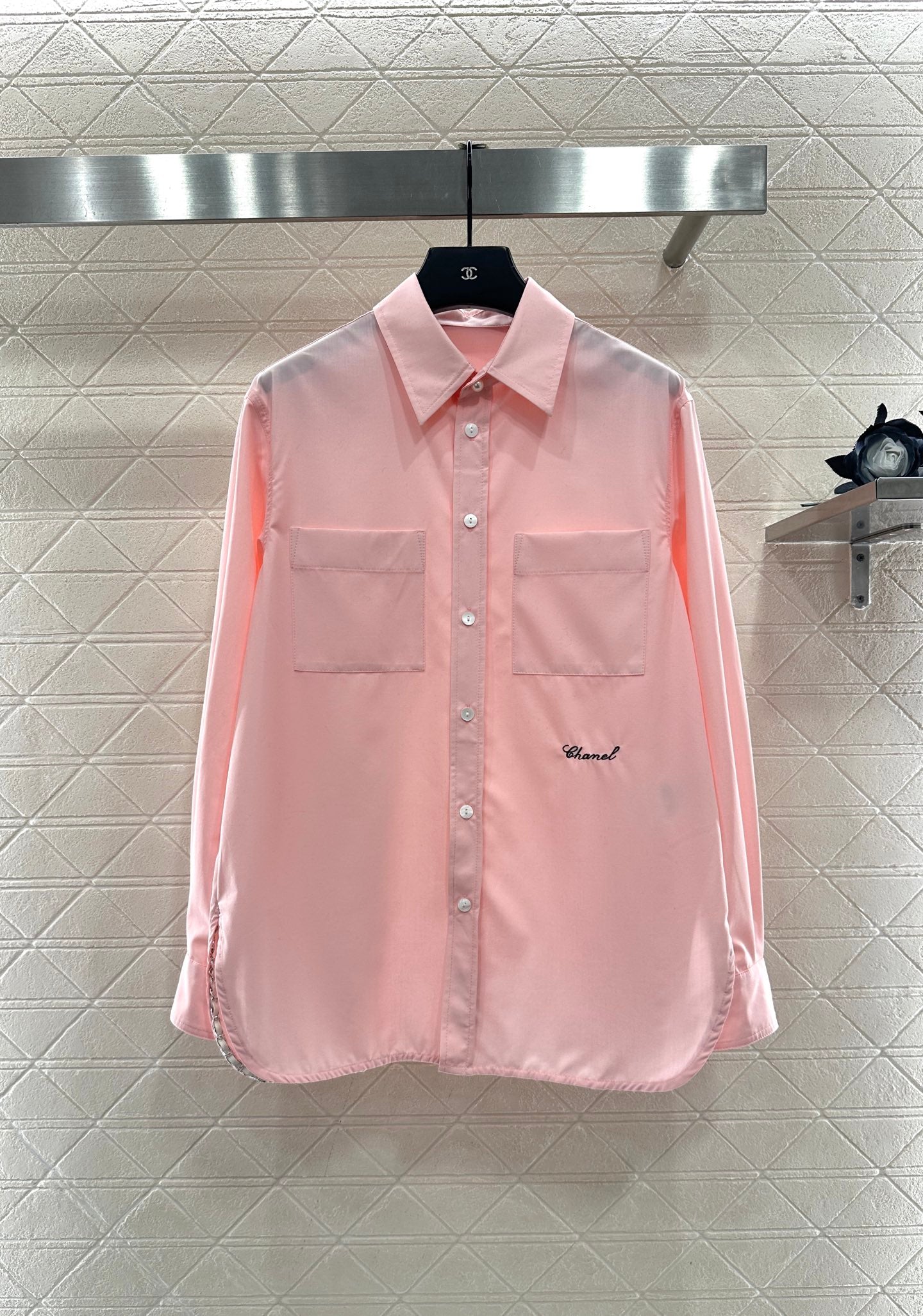 Embroidered logo shirt