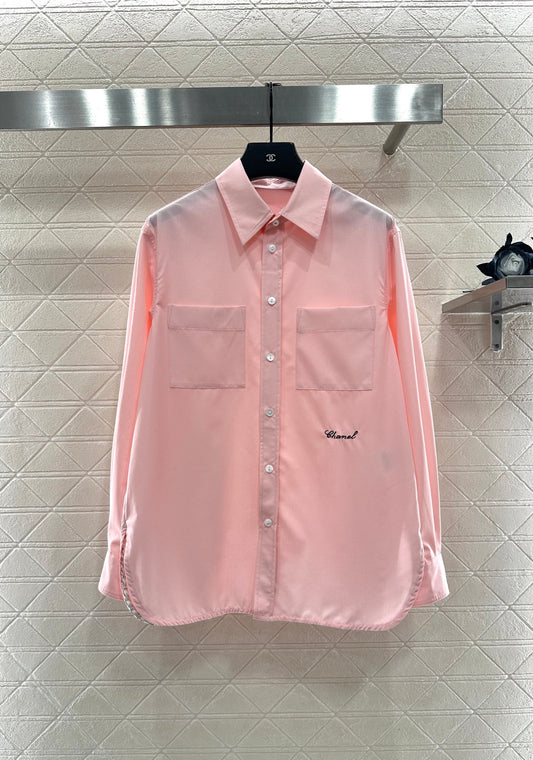 Embroidered logo shirt