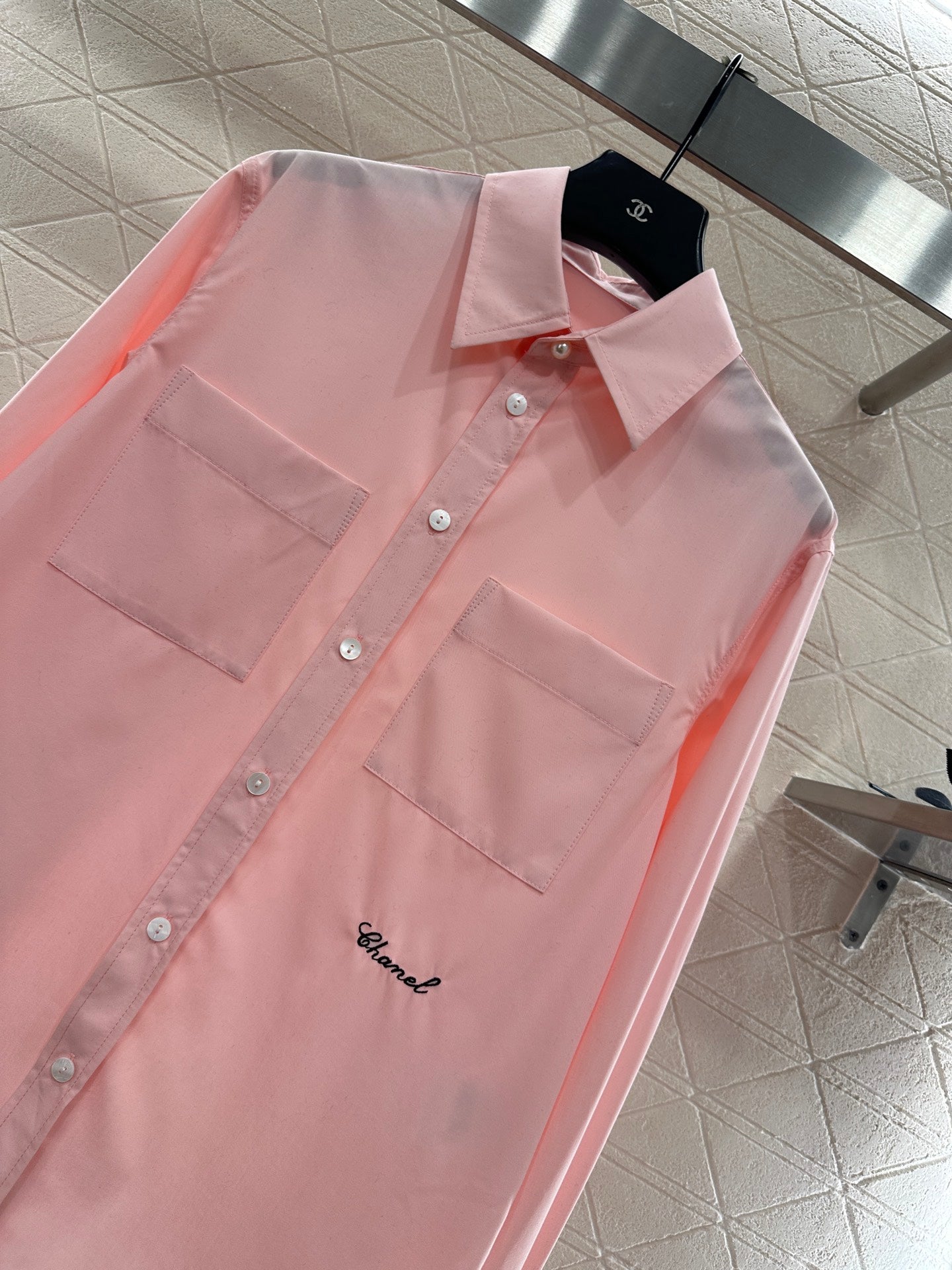 Embroidered logo shirt