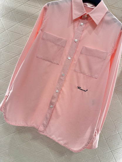 Embroidered logo shirt