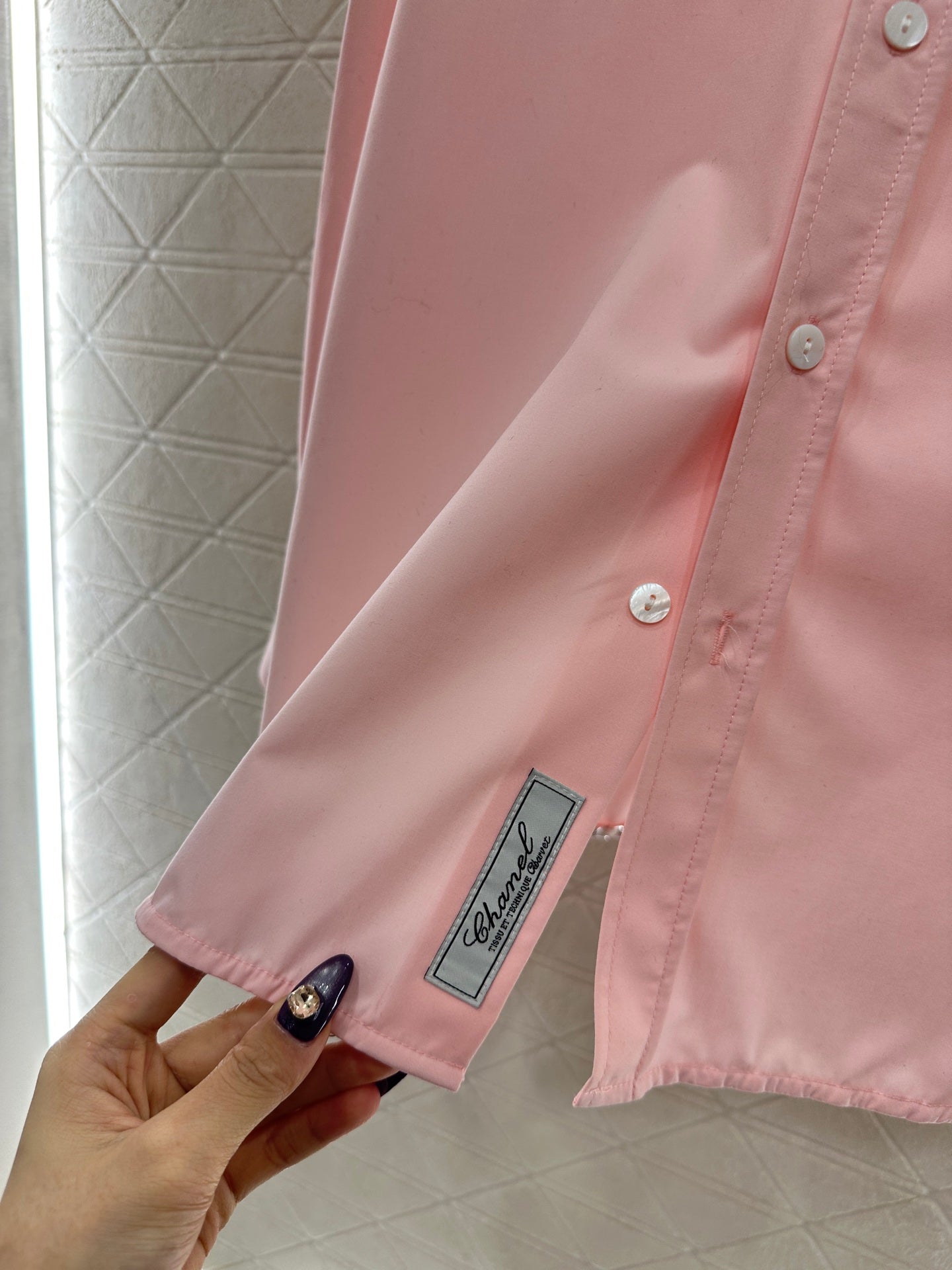 Embroidered logo shirt