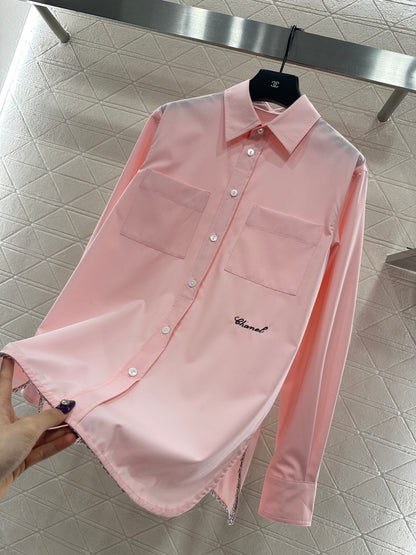 Embroidered logo shirt