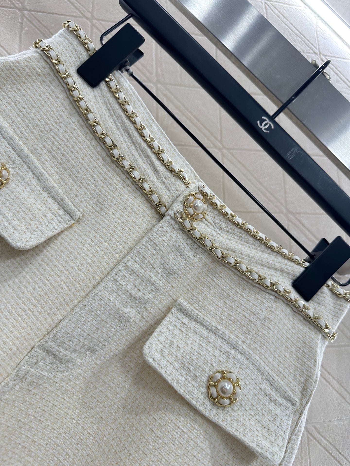 Belt Chain Wide Leg Pants