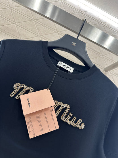 Dingzhu Hot Diamond Short Sleeve 𝑇𝑒𝑒