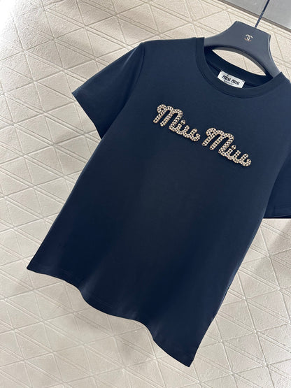 Dingzhu Hot Diamond Short Sleeve 𝑇𝑒𝑒