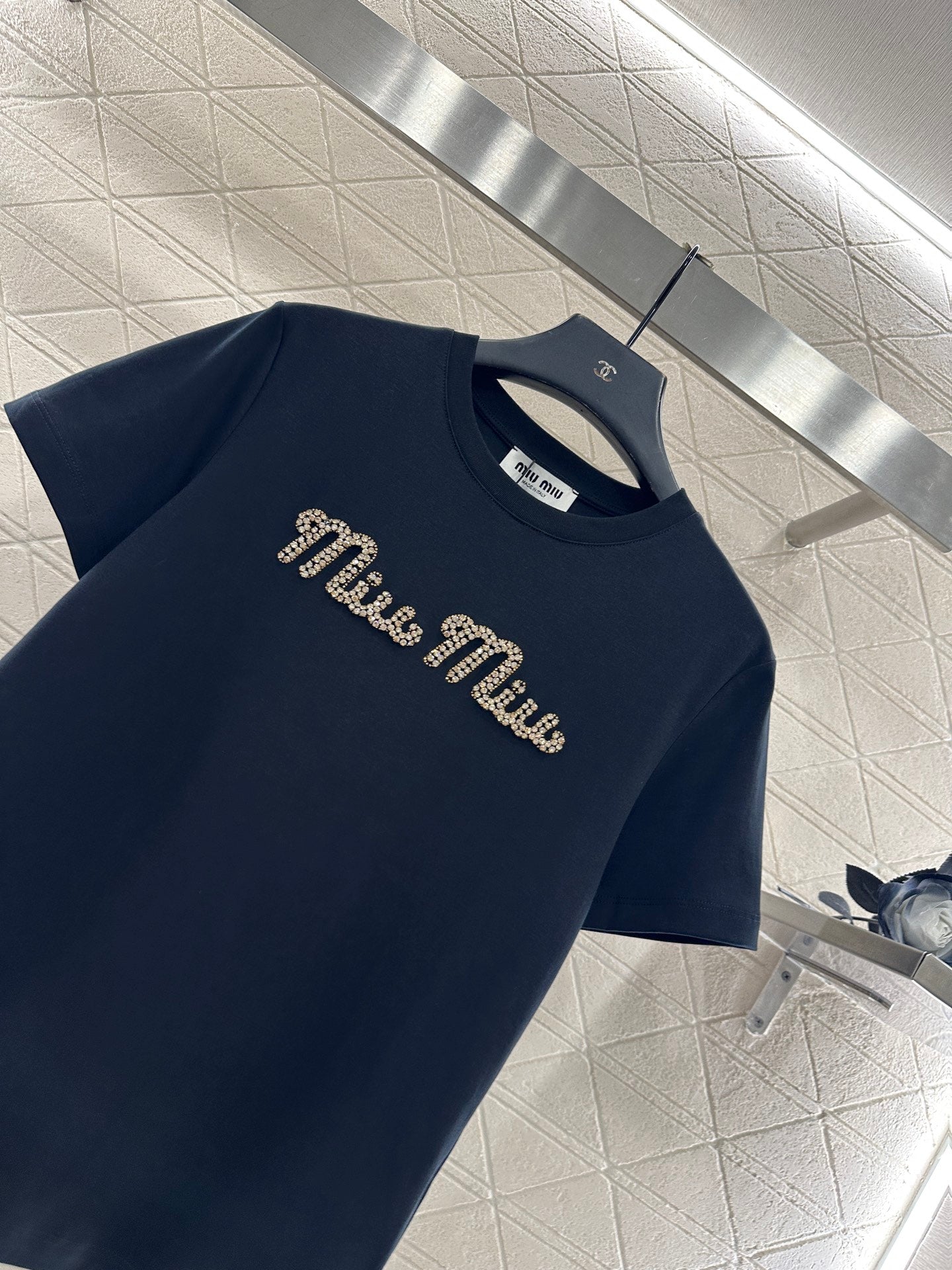 Dingzhu Hot Diamond Short Sleeve 𝑇𝑒𝑒