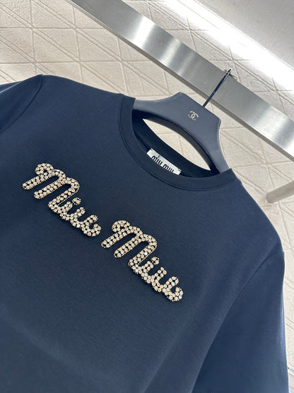 Dingzhu Hot Diamond Short Sleeve 𝑇𝑒𝑒