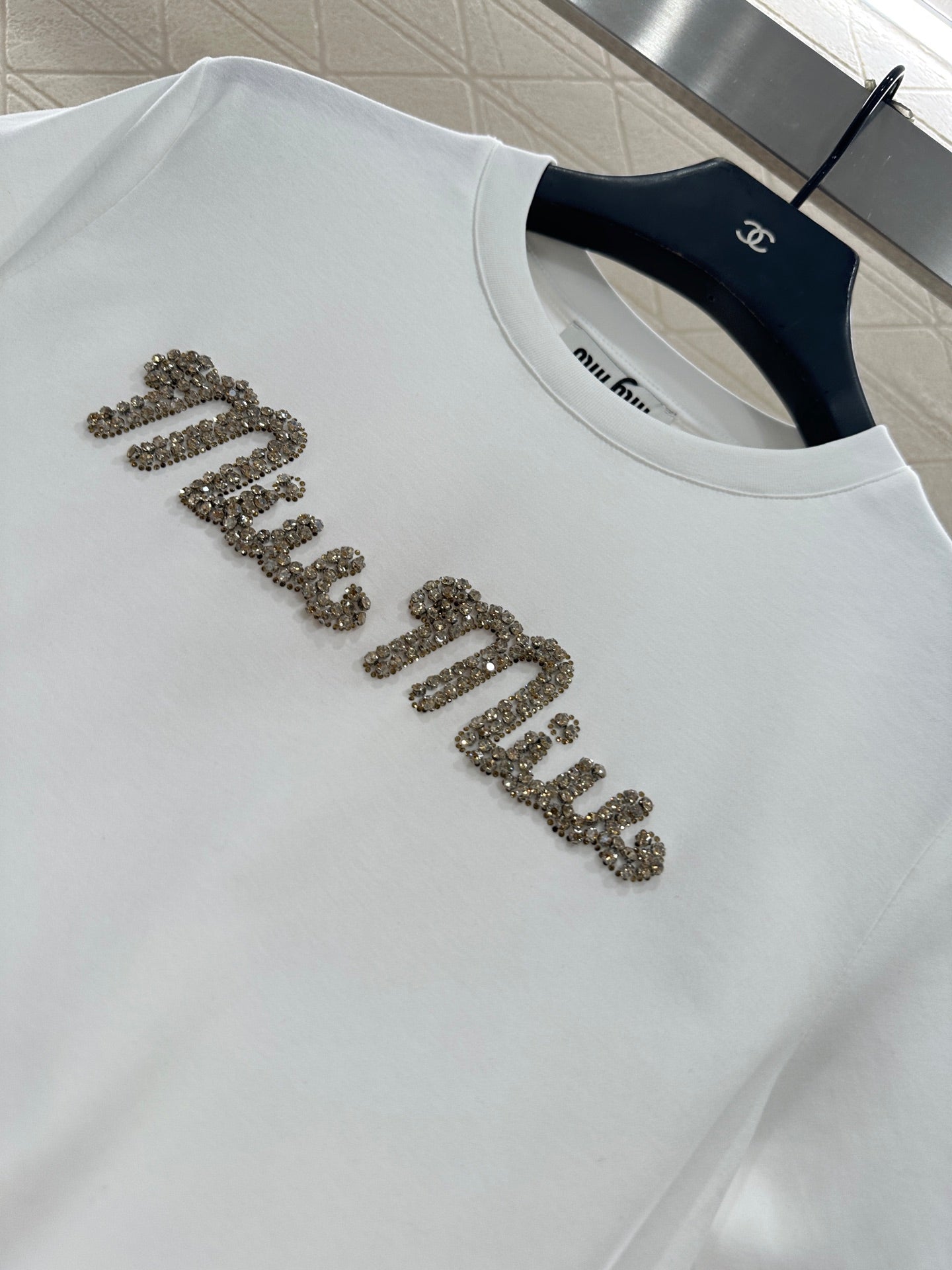 Dingzhu Hot Diamond Short Sleeve 𝑇𝑒𝑒