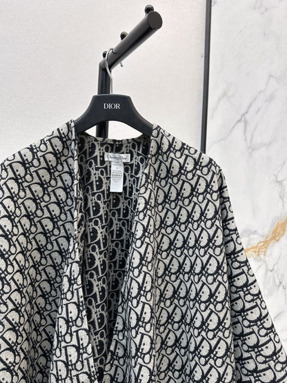 Floral pattern wool shawl scarf cape