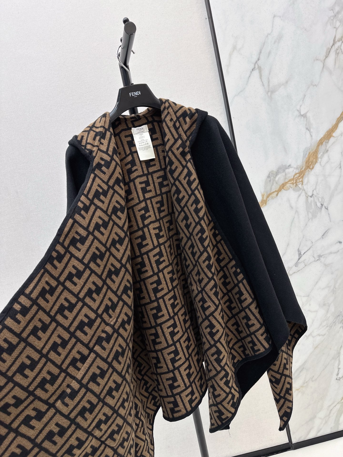 Classic Pattern Wool Cape