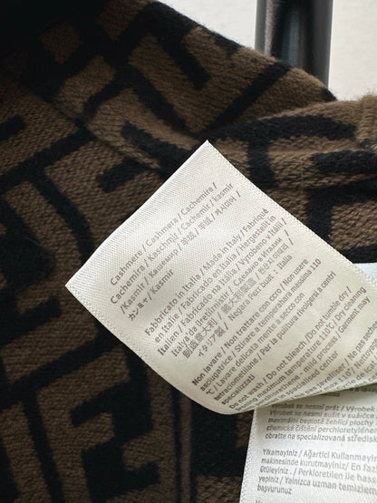 Classic Pattern Wool Cape