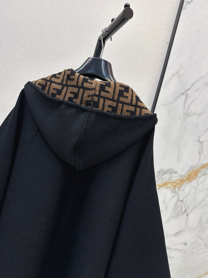 Classic Pattern Wool Cape