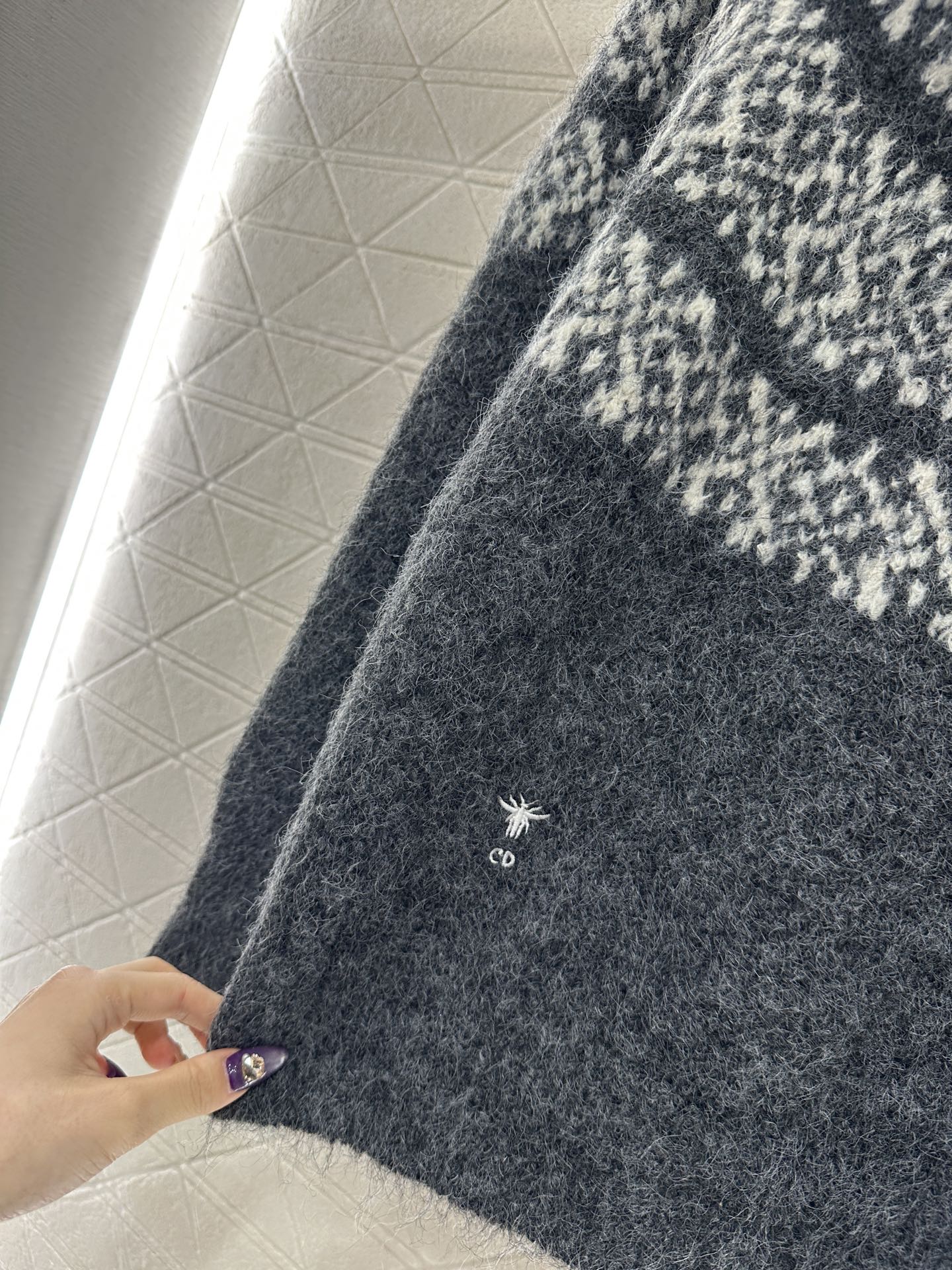 Half open collar pullover sweater